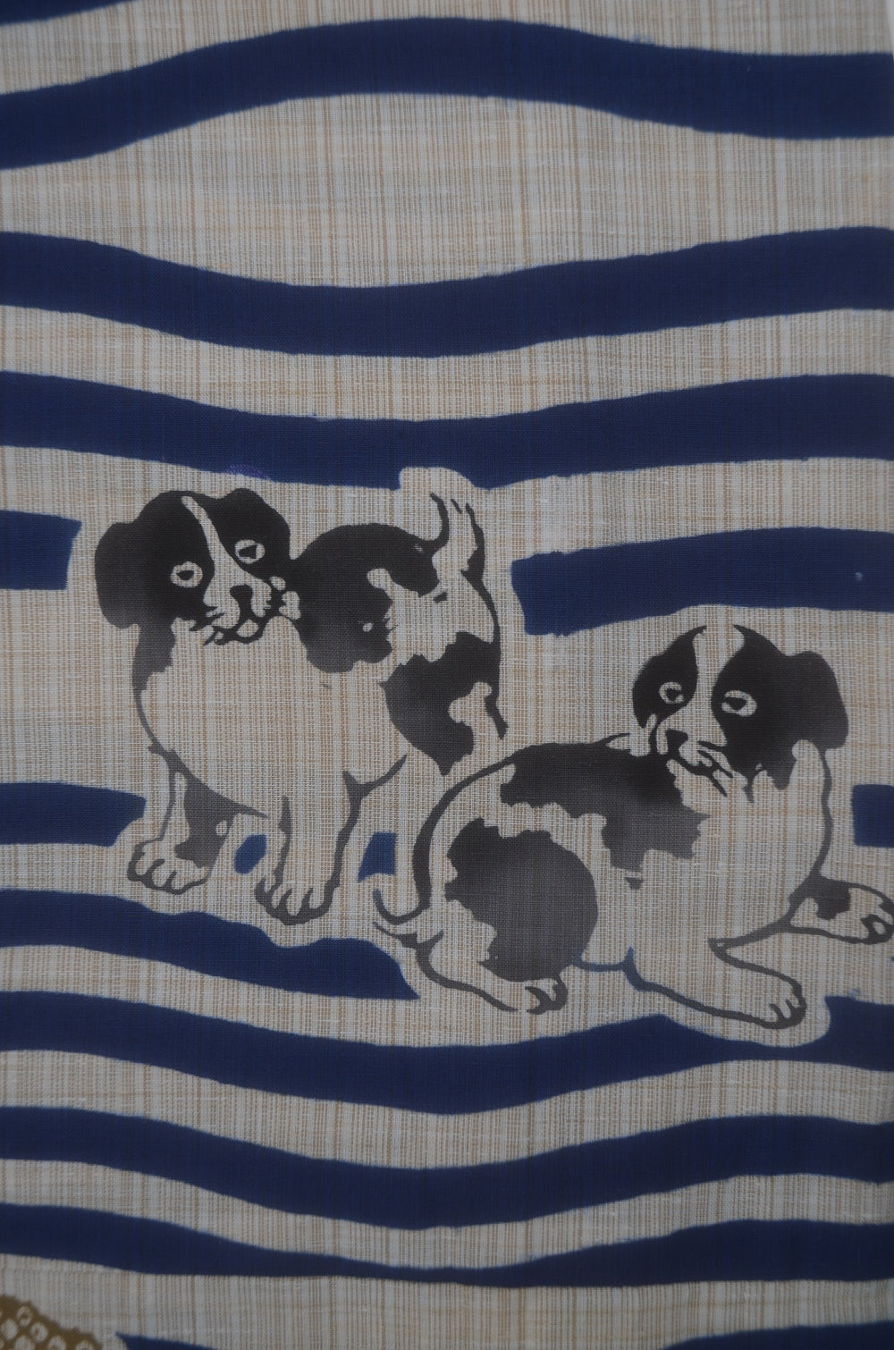 Archive Yukata – Traditional Pattern (Women / One of a Kind) W-AT #27 (Rare Dog Pattern Yukata)