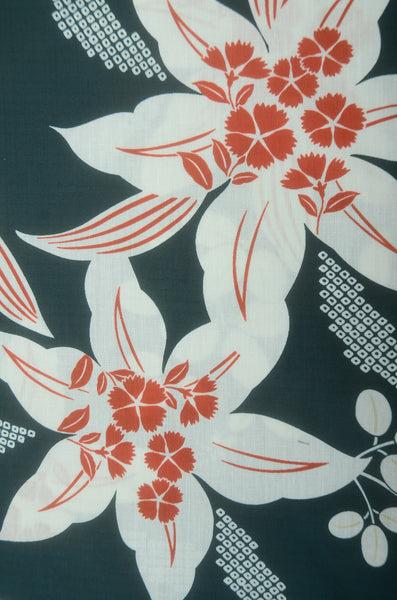 Japanese yukata kimono / D #201