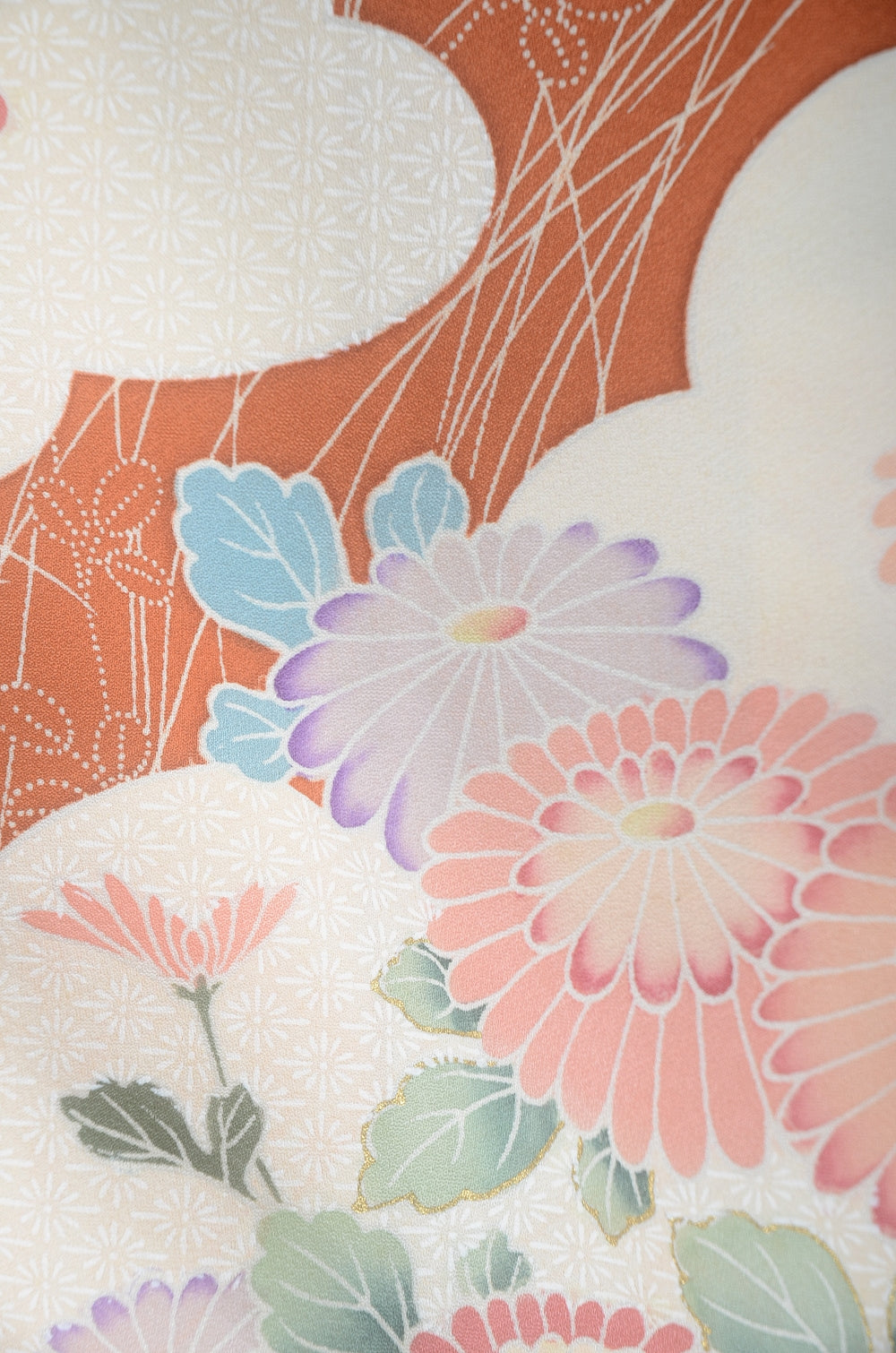 Long-sleeved kimono 6 items set / Furisode / FK#1-918