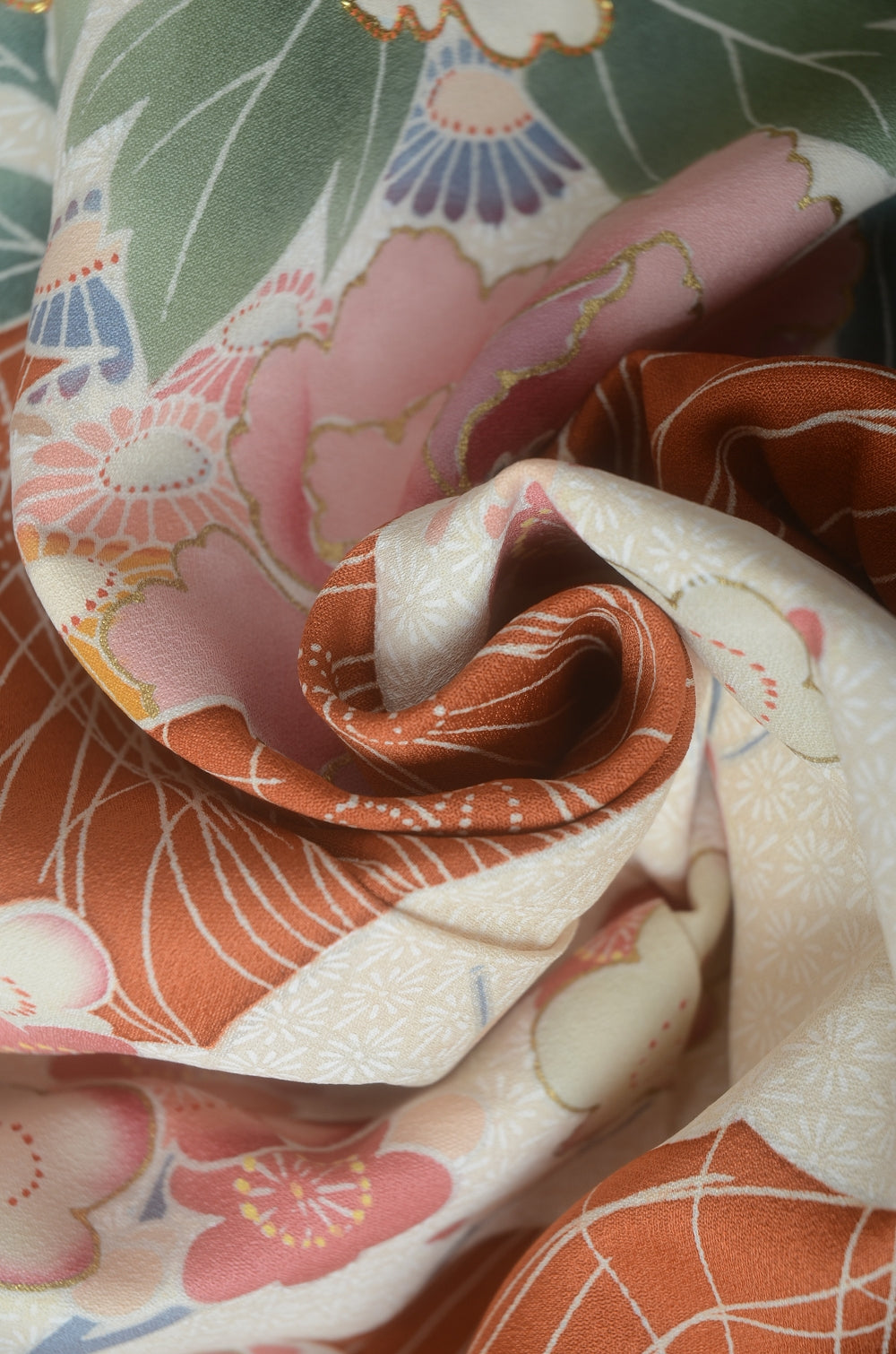 Long-sleeved kimono 6 items set / Furisode / FK#1-918