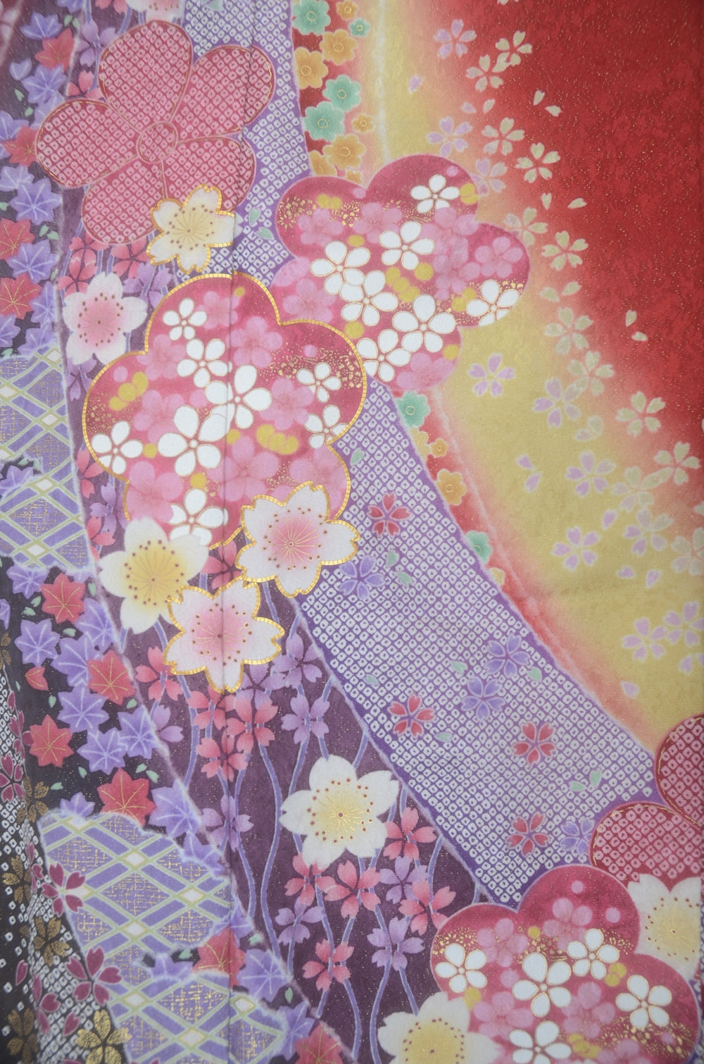 Long-sleeved kimono 6 items set / Furisode / FK#2-278
