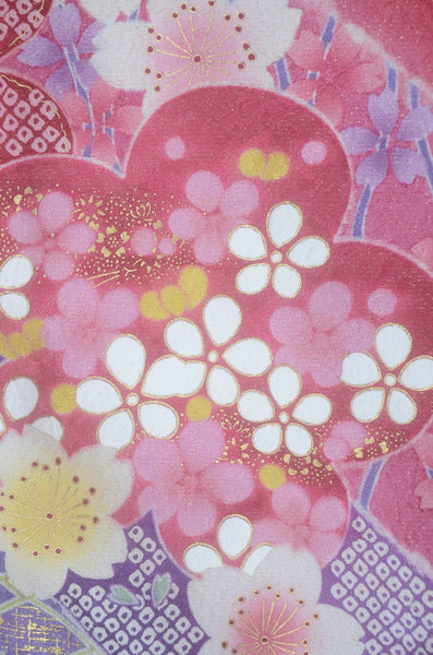 Long-sleeved kimono 6 items set / Furisode / FK#2-278