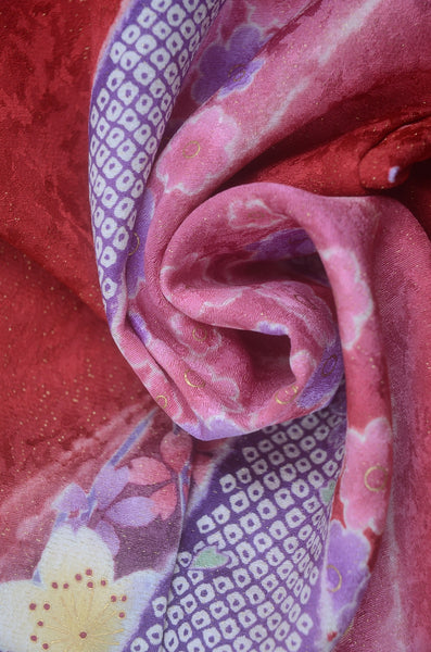 Long-sleeved kimono 6 items set / Furisode / FK#2-278