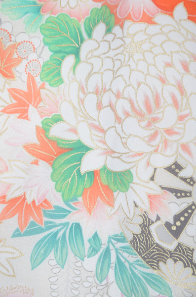 Long-sleeved kimono 6 items set / Furisode / FK#2-280