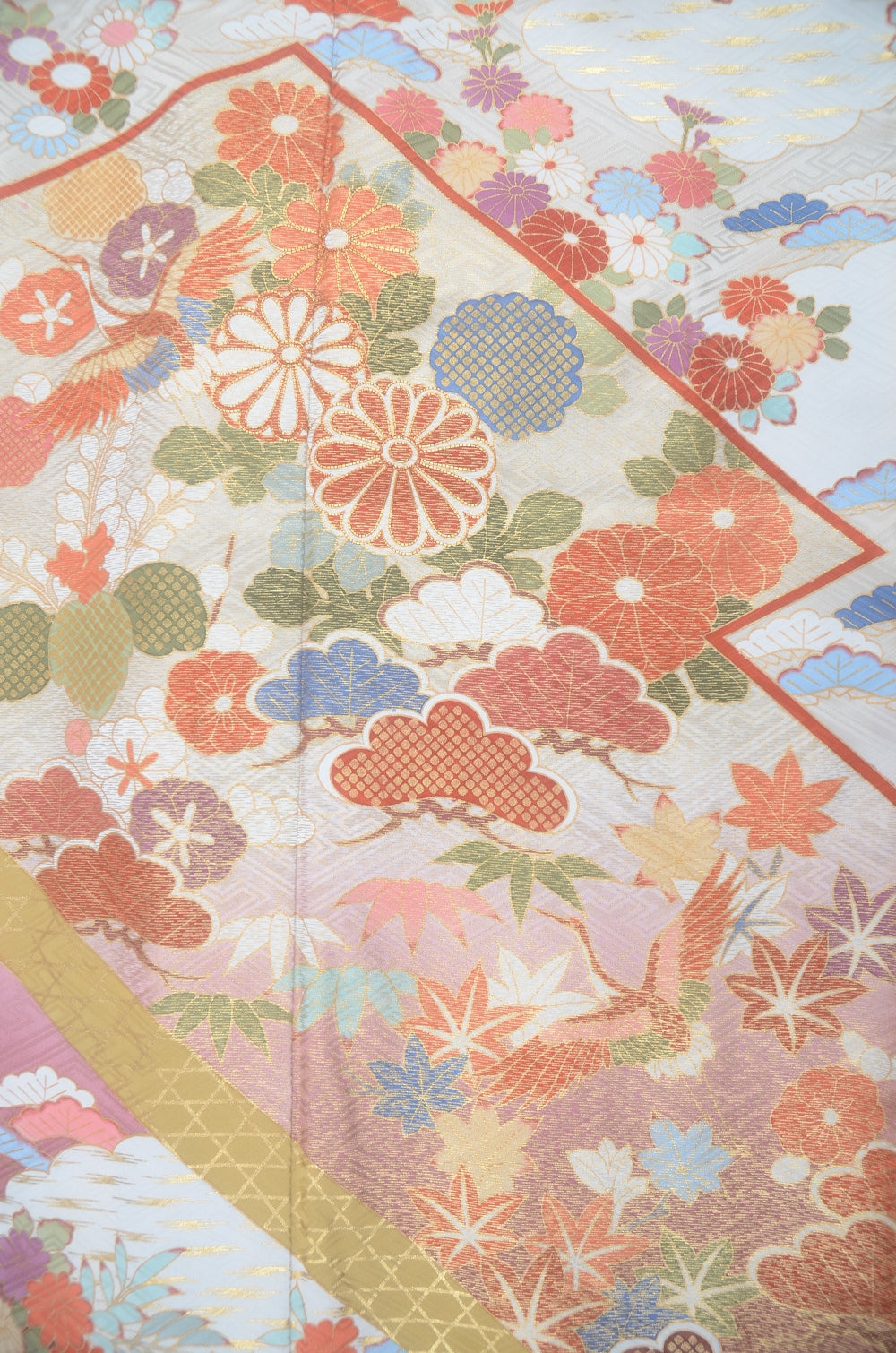 Long-sleeved kimono 6 items set / Furisode / FK#2-283