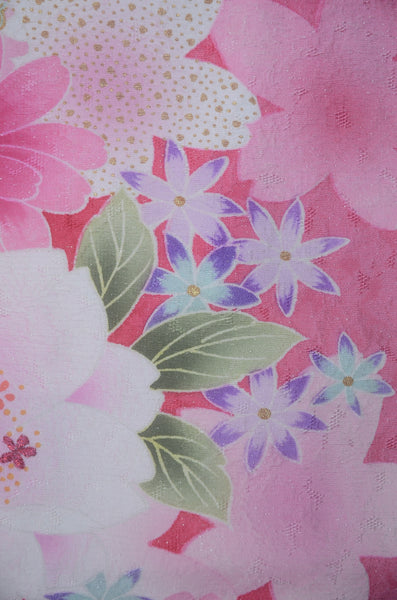 Long-sleeved kimono 6 items set / Furisode / FK#2-313