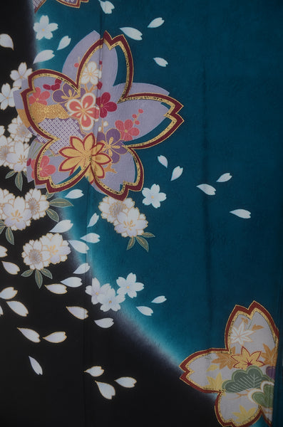 Long-sleeved kimono 6 items set / Furisode / FK#2-316