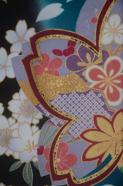 Long-sleeved kimono 6 items set / Furisode / FK#2-316