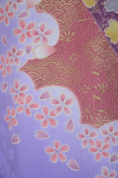 Long-sleeved kimono 6 items set / Furisode / FK#2-287