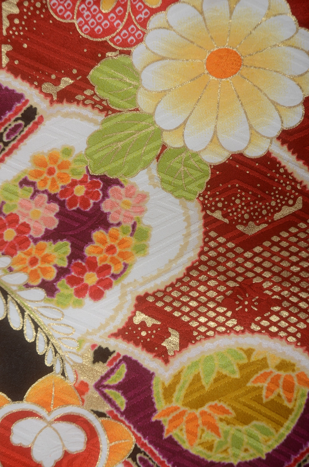 Long-sleeved kimono 6 items set / Furisode / FK#1-928