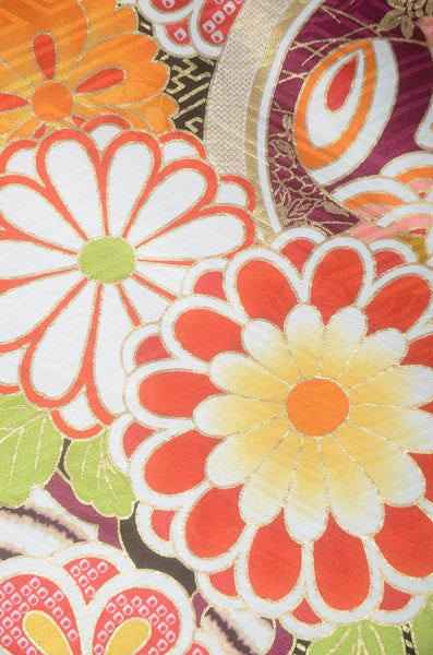 Long-sleeved kimono 6 items set / Furisode / FK#1-928