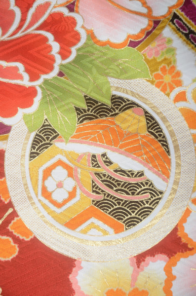 Long-sleeved kimono 6 items set / Furisode / FK#1-928