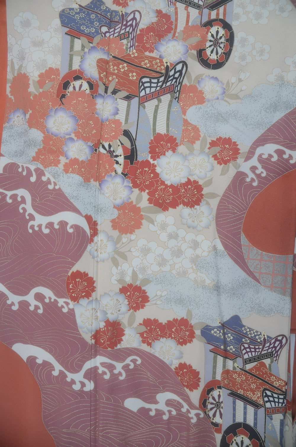 Long-sleeved kimono 6 items set / Furisode / FK#2-317