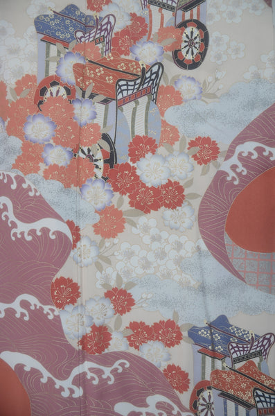 Long-sleeved kimono 6 items set / Furisode / FK#2-317