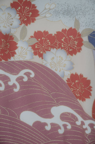 Long-sleeved kimono 6 items set / Furisode / FK#2-317
