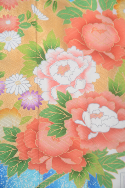 Long-sleeved kimono 6 items set / Furisode / FK#2-288