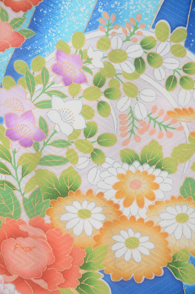 Long-sleeved kimono 6 items set / Furisode / FK#2-288