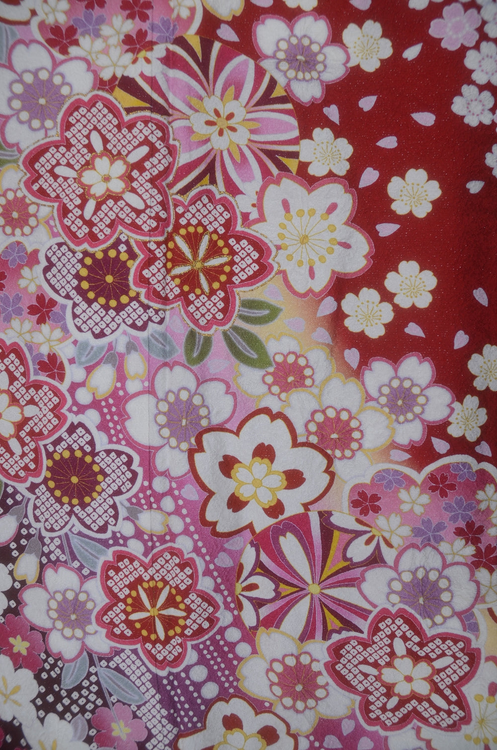 Long-sleeved kimono 6 items set / Furisode / FK#2-318