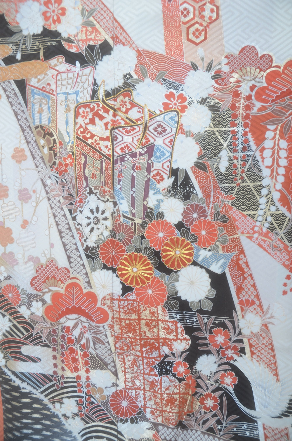 Long-sleeved kimono 6 items set / Furisode / FK#2-289