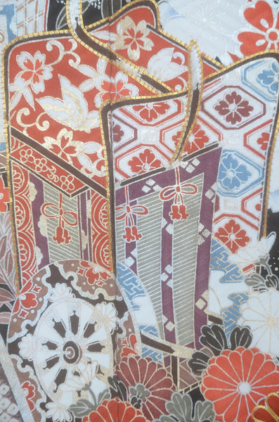 Long-sleeved kimono 6 items set / Furisode / FK#2-289