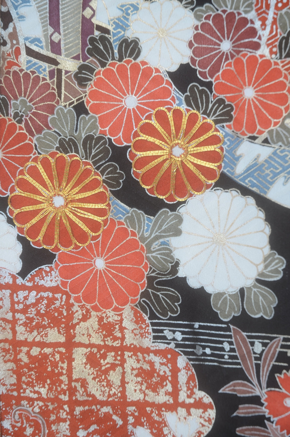 Long-sleeved kimono 6 items set / Furisode / FK#2-289