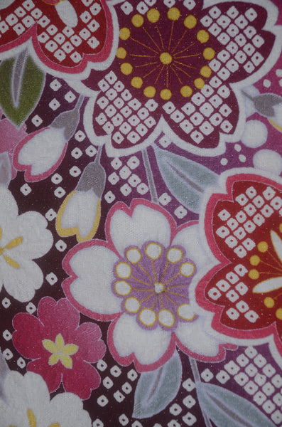 Long-sleeved kimono 6 items set / Furisode / FK#2-318