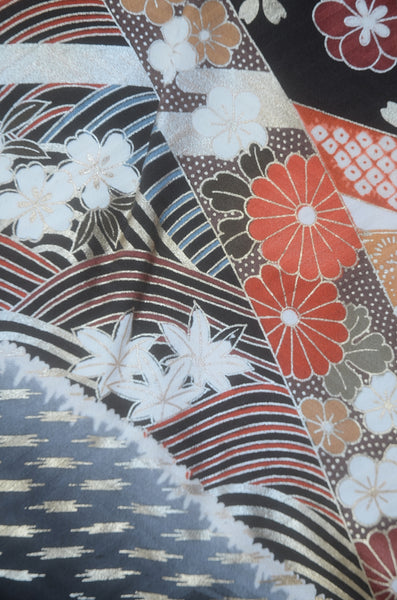 Long-sleeved kimono 6 items set / Furisode / FK#2-289