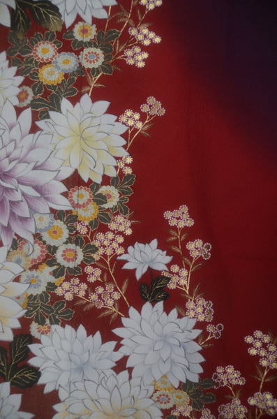 Long-sleeved kimono 6 items set / Furisode / FK#2-323