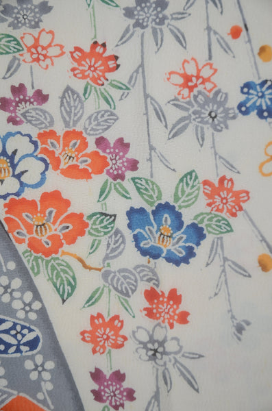 Long-sleeved kimono 6 items set / Furisode / FK#2-325