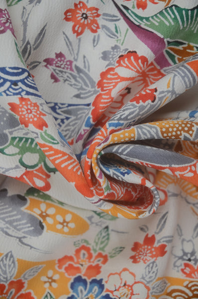 Long-sleeved kimono 6 items set / Furisode / FK#2-325