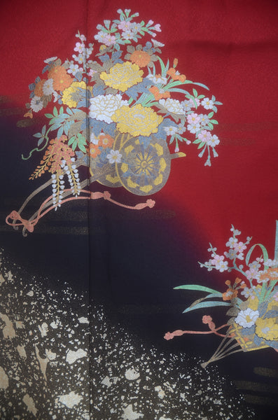 Long-sleeved kimono 6 items set / Furisode / FK#2-333