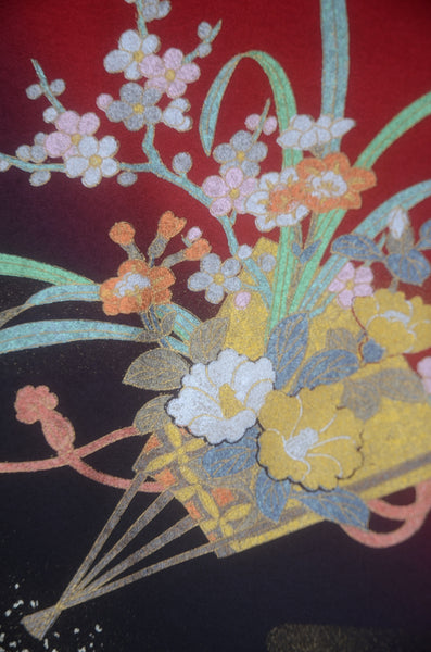 Long-sleeved kimono 6 items set / Furisode / FK#2-333