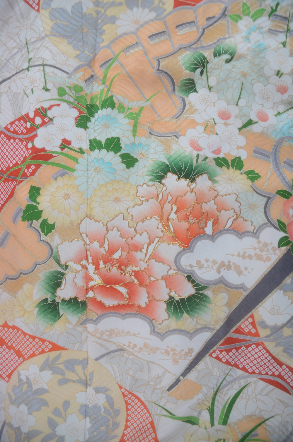 Long-sleeved kimono 6 items set / Furisode / FK#2-337
