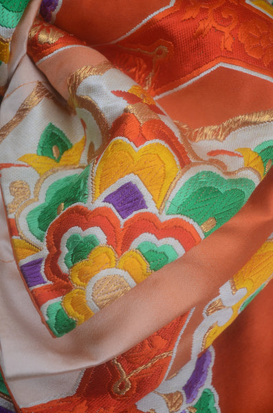 Long-sleeved kimono 6 items set / Furisode / FK#2-337
