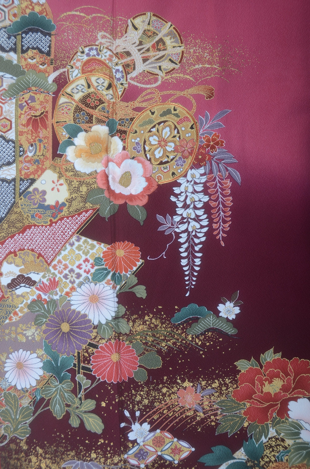 Long-sleeved kimono 6 items set / Furisode / FK#2-157