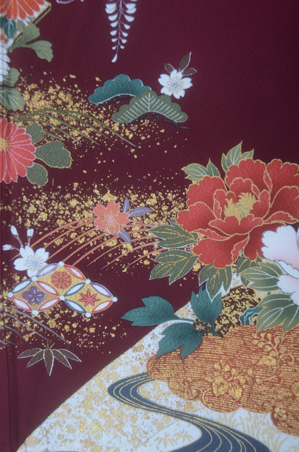 Long-sleeved kimono 6 items set / Furisode / FK#2-157