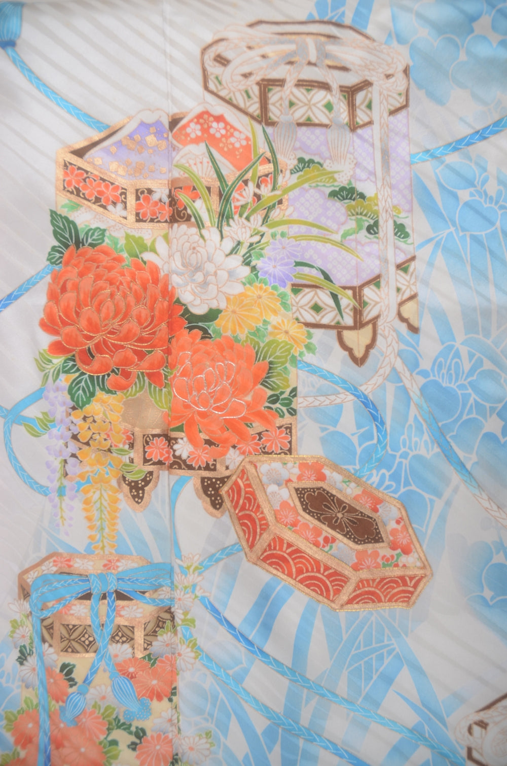 Long-sleeved kimono 6 items set / Furisode / FK#2-343