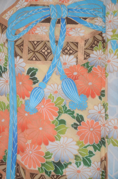 Long-sleeved kimono 6 items set / Furisode / FK#2-343
