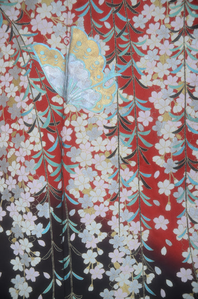 Long-sleeved kimono 6 items set / Furisode / FK#2-345