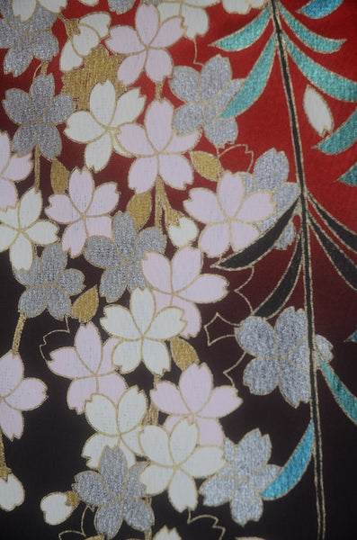 Long-sleeved kimono 6 items set / Furisode / FK#2-345