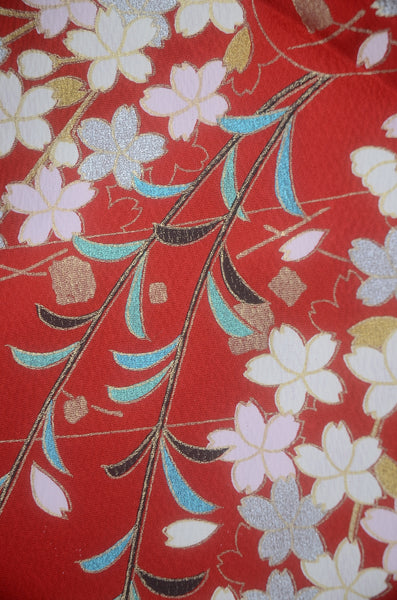 Long-sleeved kimono 6 items set / Furisode / FK#2-345