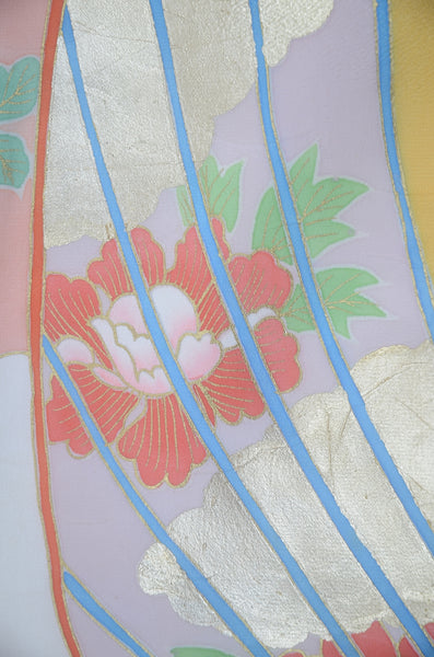 Long-sleeved kimono 6 items set / Furisode / FK#2-346
