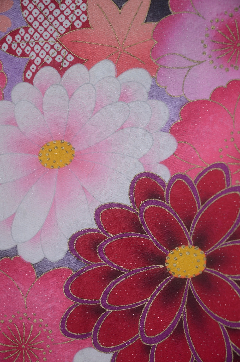 Long-sleeved kimono 6 items set / Furisode / FK#2-349