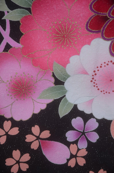 Long-sleeved kimono 6 items set / Furisode / FK#2-349