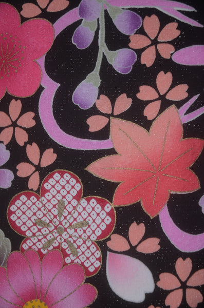 Long-sleeved kimono 6 items set / Furisode / FK#2-349