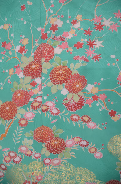 Long-sleeved kimono 6 items set / Furisode / FK#2-350