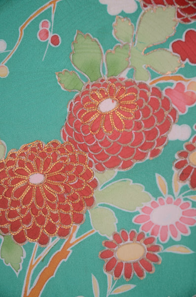 Long-sleeved kimono 6 items set / Furisode / FK#2-350