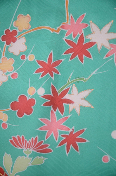 Long-sleeved kimono 6 items set / Furisode / FK#2-350