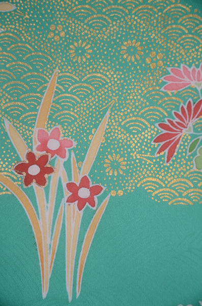 Long-sleeved kimono 6 items set / Furisode / FK#2-350
