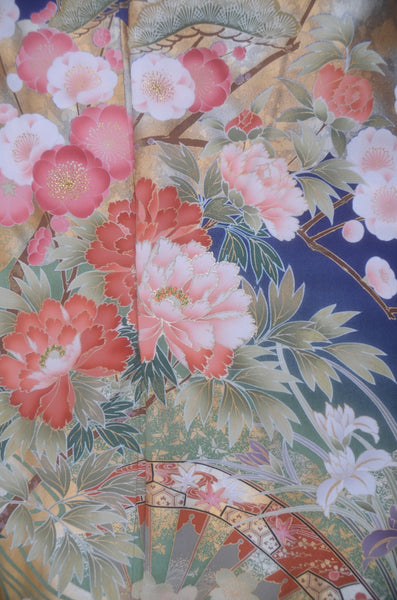 Long-sleeved kimono 6 items set / Furisode / FK#2-352